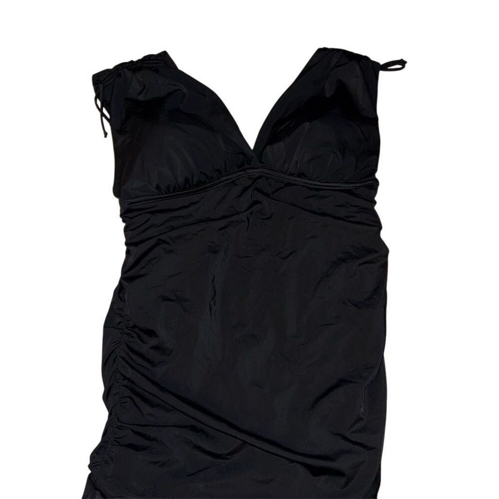 Swimsuits For All Women's Size 20 Black Ruched swimsuit